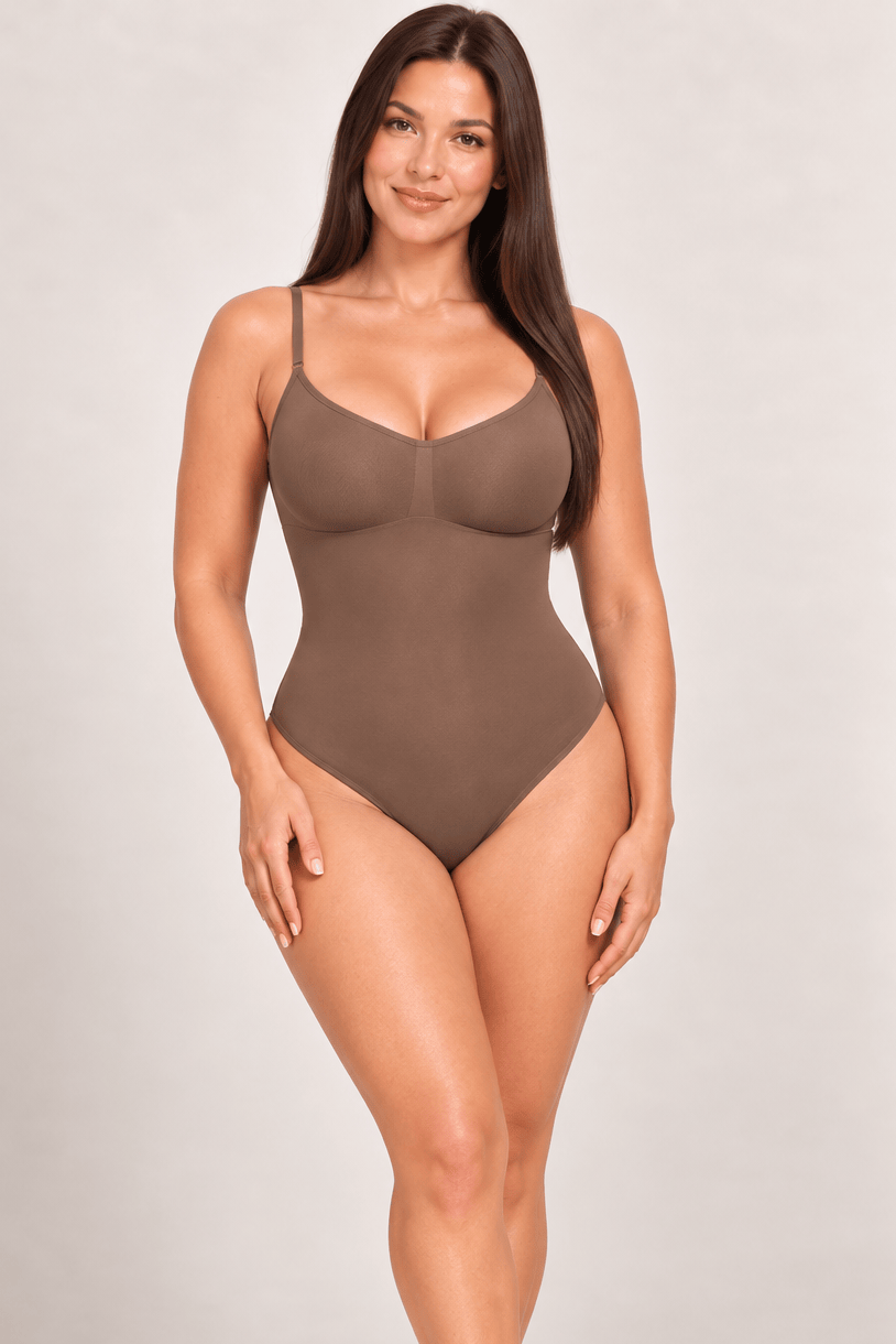 PowerSculpt™ Seamless Tummy Control Thong Bodysuit Shapewear