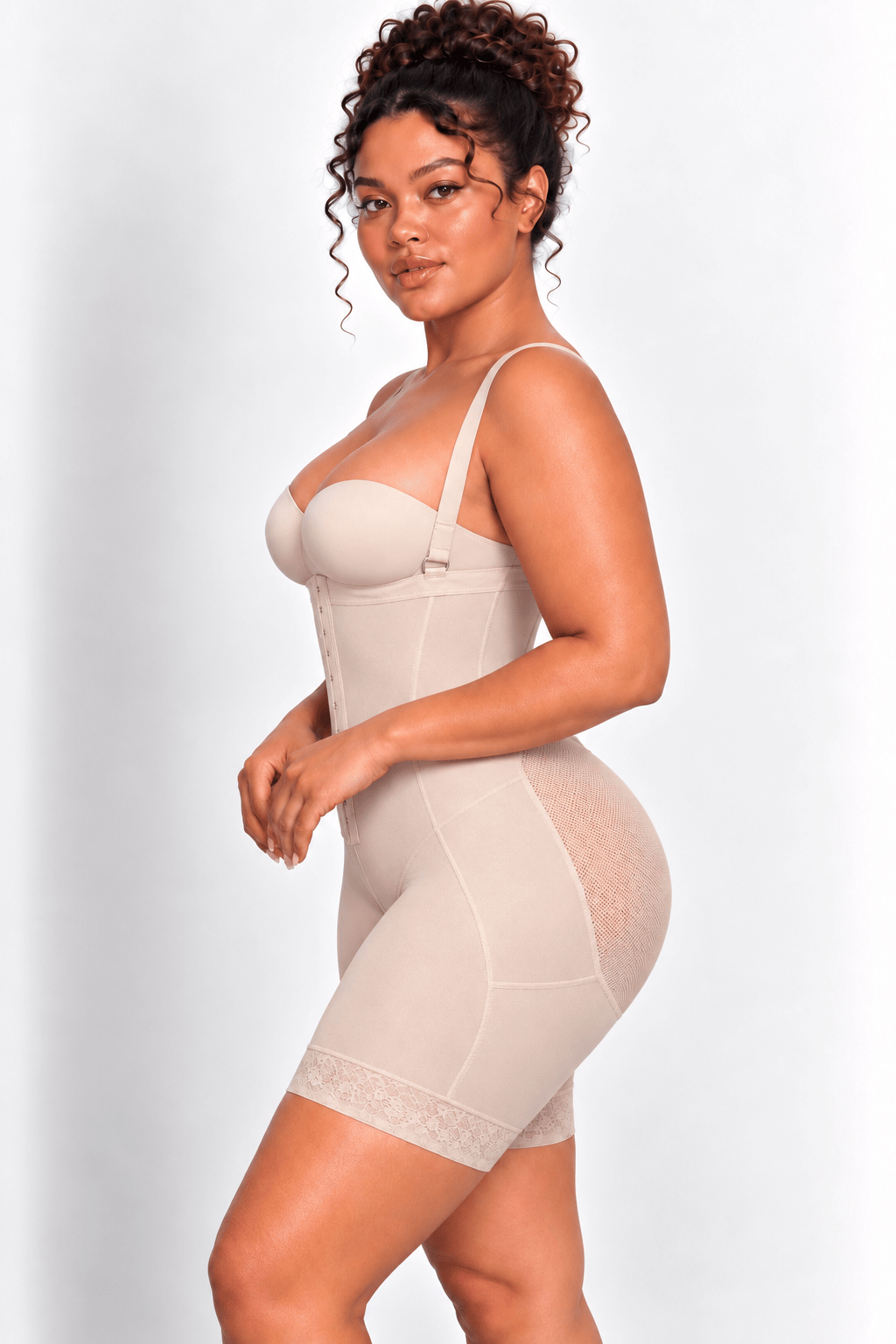 LuxxSlim Front Hook High Waist Tummy Control Butt lift Body Shaper