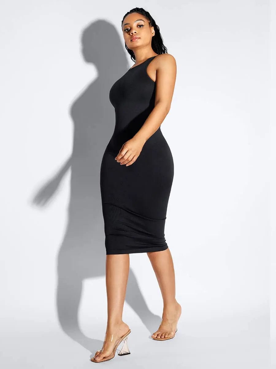 LuxxSculpt® Built-in 360° Eco seamless Backless Snatched midi maxi Dress luxxshapers