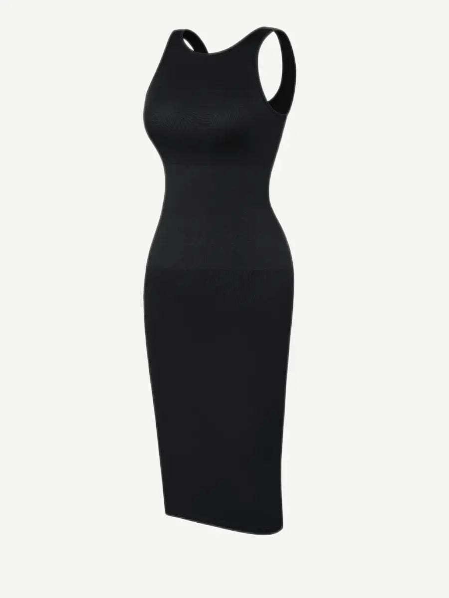 LuxxSculpt® Built-in 360° Eco seamless Backless Snatched midi maxi Dress luxxshapers