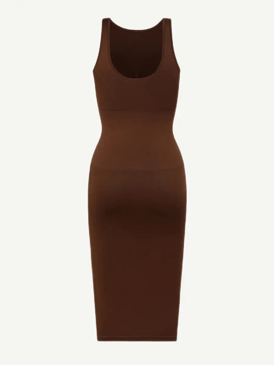 LuxxSculpt® Built-in 360° Eco seamless Backless Snatched midi maxi Dress luxxshapers