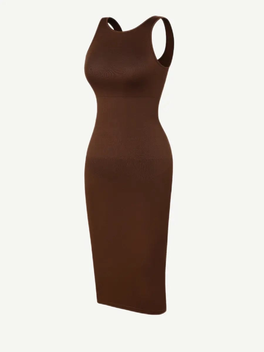 LuxxSculpt® Built-in 360° Eco seamless Backless Snatched midi maxi Dress luxxshapers