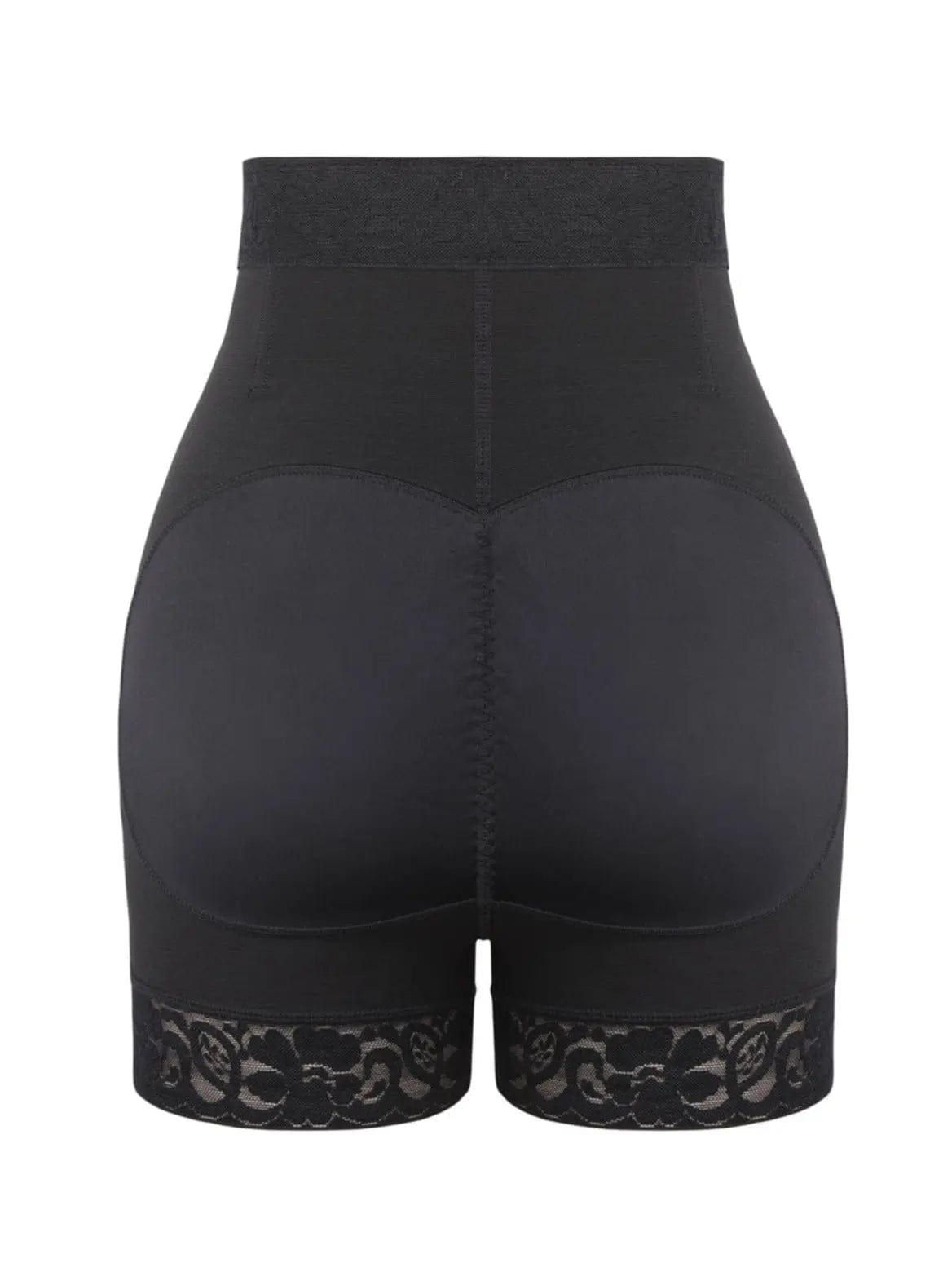 LuxxSculpt® Laced Steel Boned Tummy Control Butt Lifter Shaper Shorts With Zipper luxxshapers