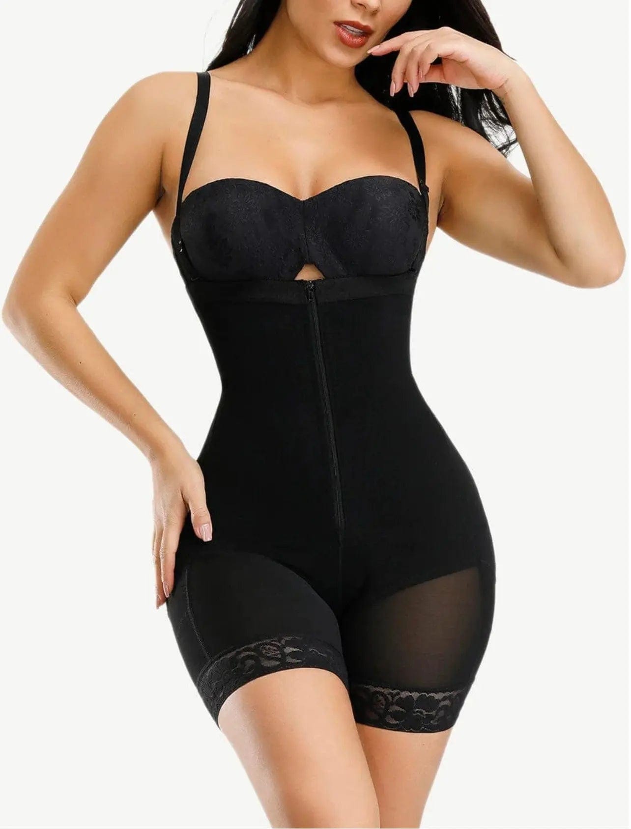 LuxxSlim® Firm Tummy Compression Bodysuit Shaper With Butt Lifter luxxshapers