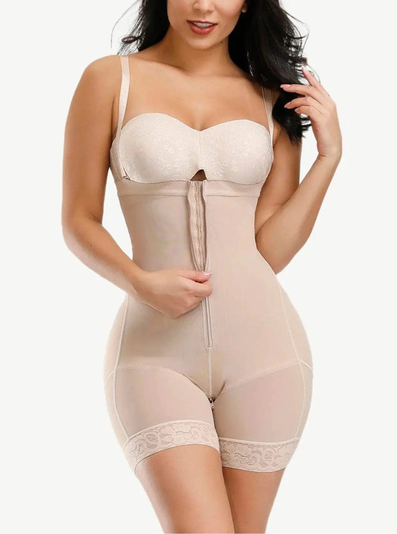 LuxxSlim® Firm Tummy Compression Bodysuit Shaper With Butt Lifter luxxshapers