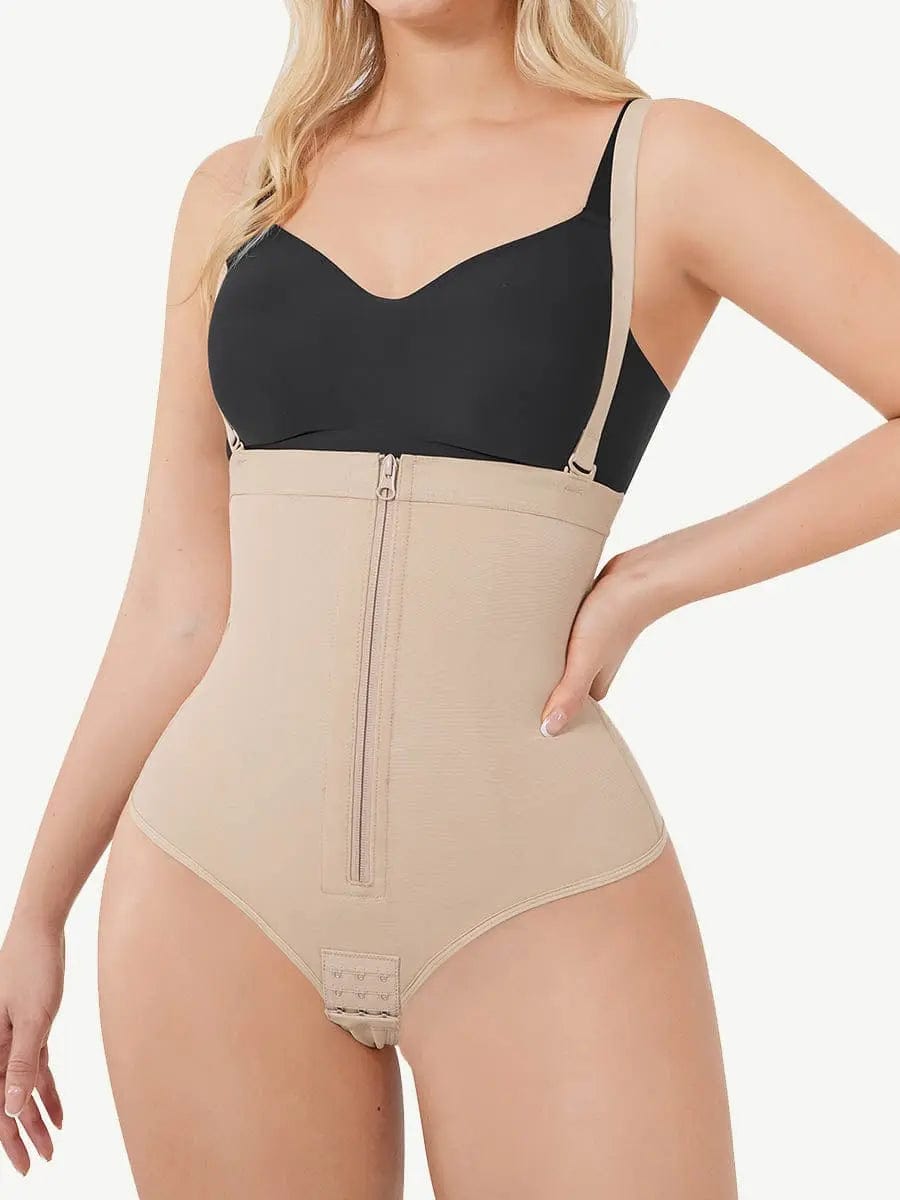 LuxxSlim® High-Waist Body Scultping Thong Shaper with Straps luxxshapers