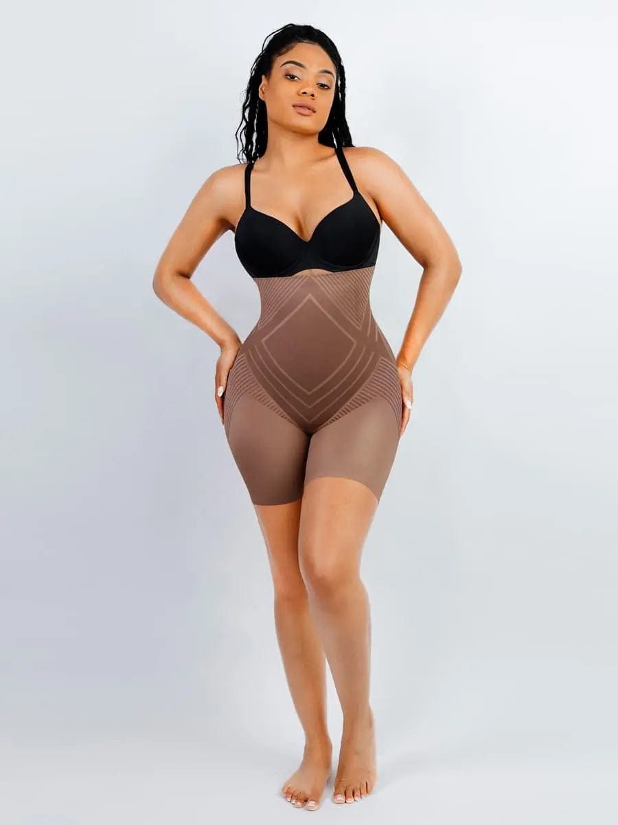 Luxxsculpt® High Waist Liquid Spandex Tummy Control Shaper Shorts luxxshapers