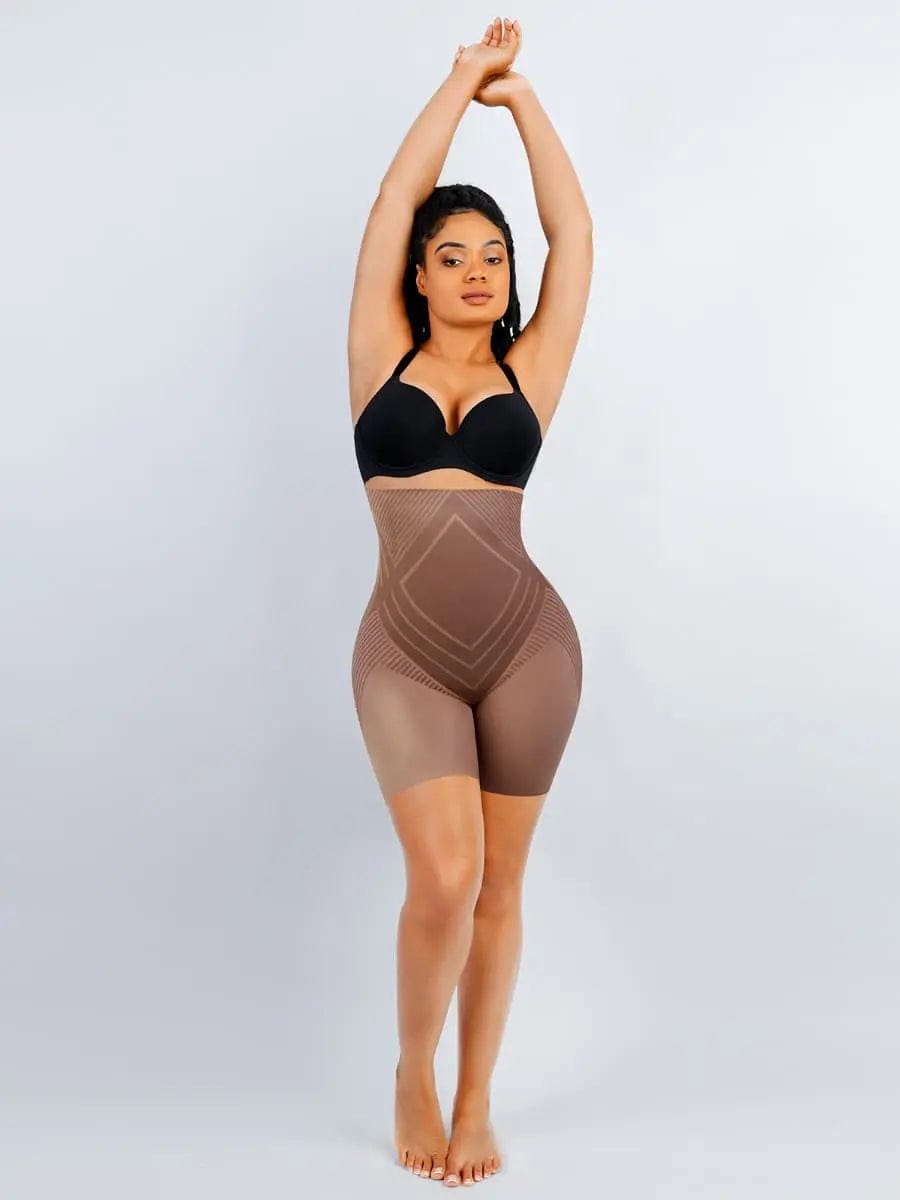 Luxxsculpt® High Waist Liquid Spandex Tummy Control Shaper Shorts luxxshapers