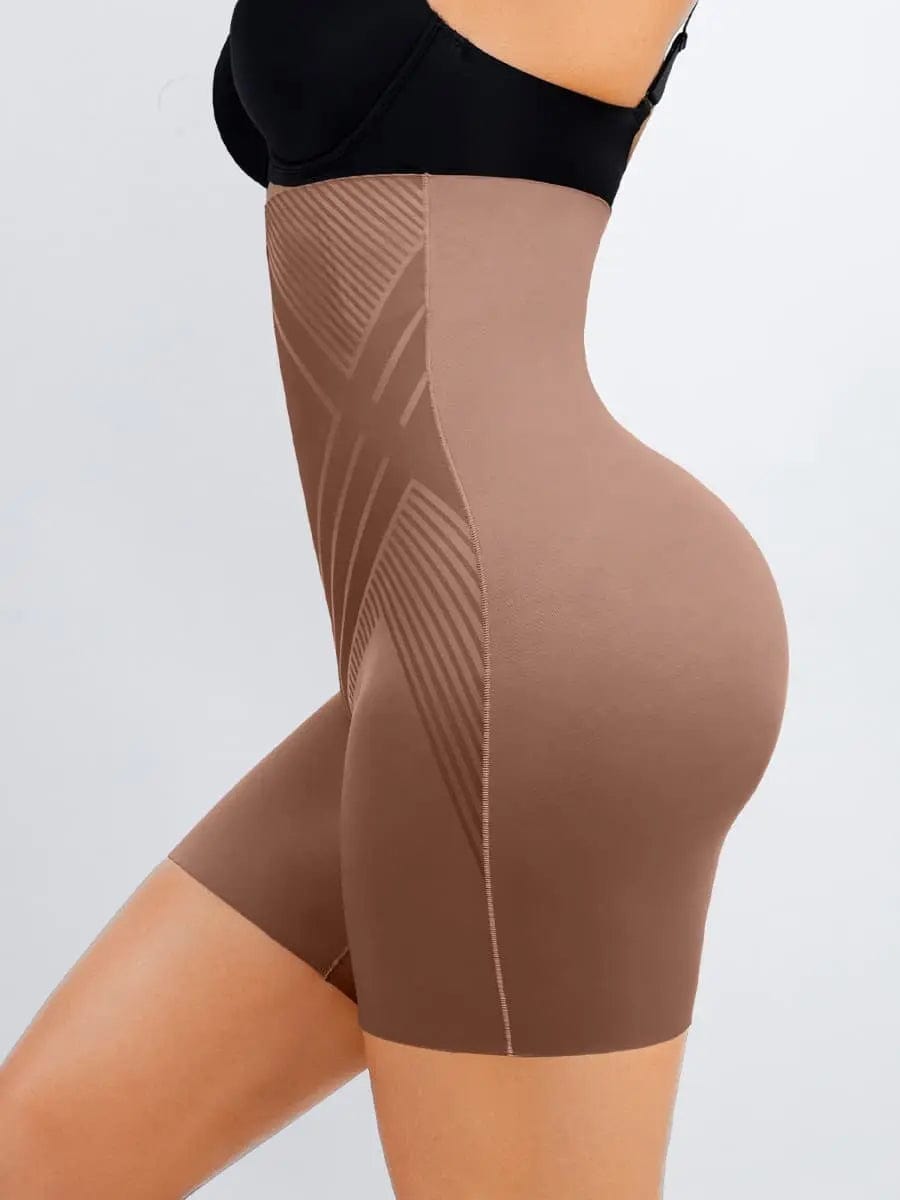 Luxxsculpt® High Waist Liquid Spandex Tummy Control Shaper Shorts luxxshapers
