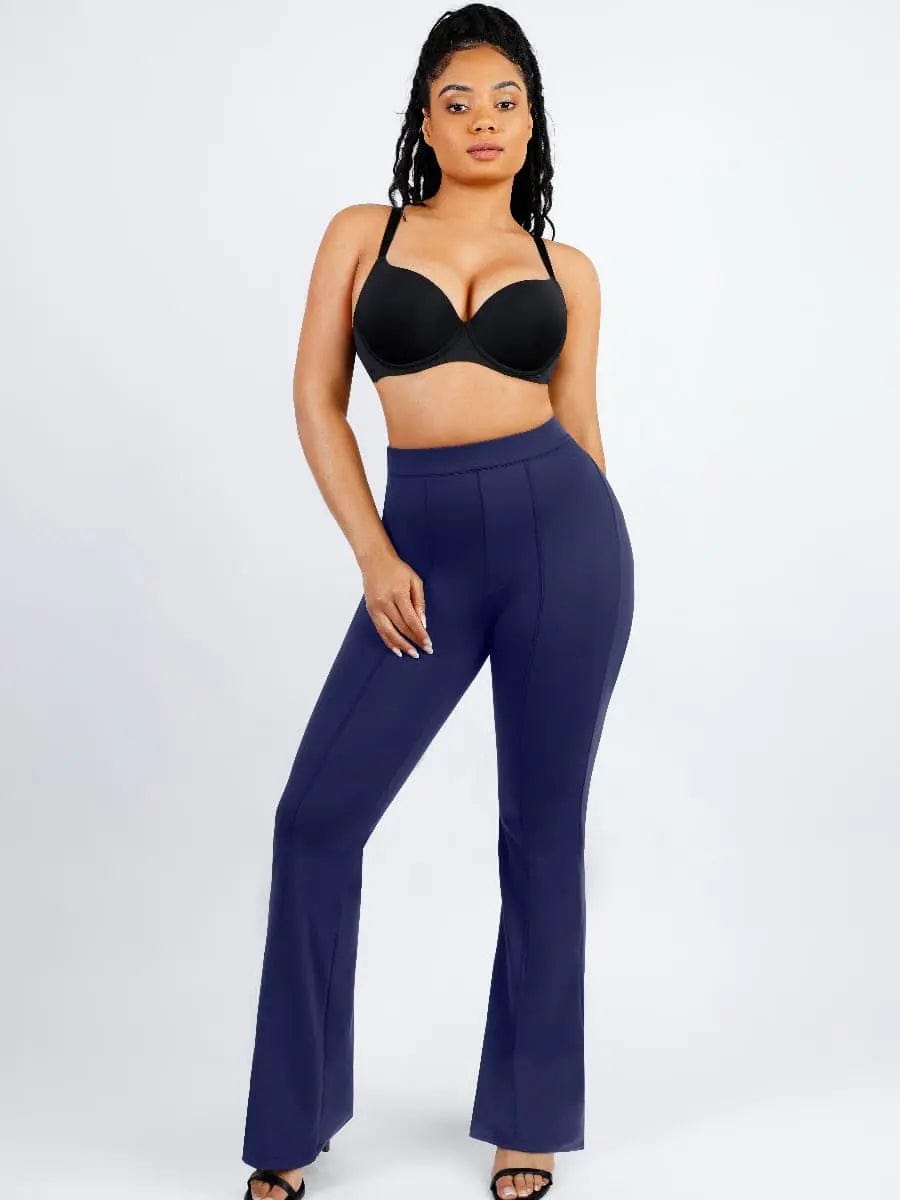 Luxxsculpt® High Waist Tummy control Shaping Mesh Flare Pants luxxshapers