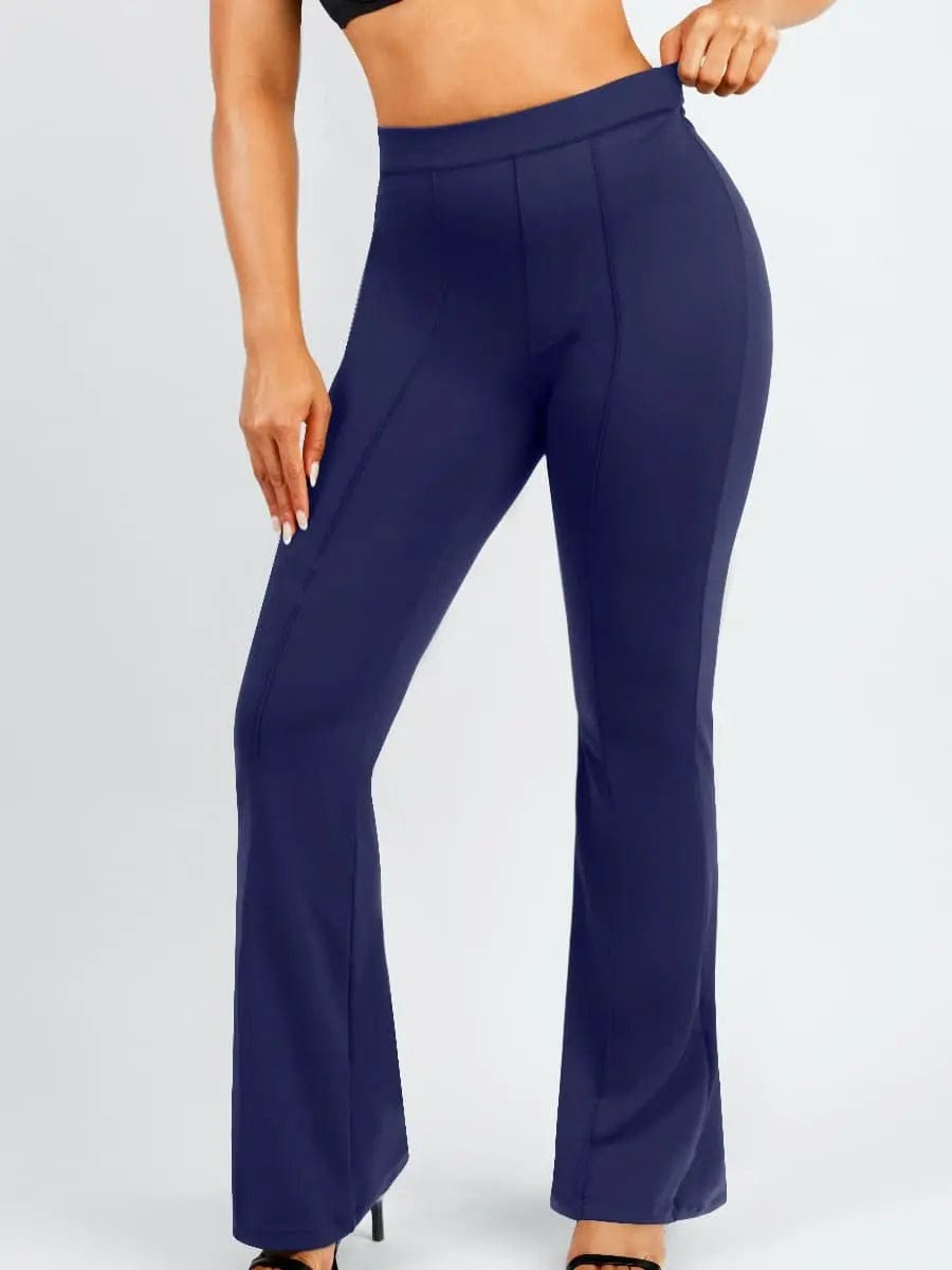 Luxxsculpt® High Waist Tummy control Shaping Mesh Flare Pants luxxshapers