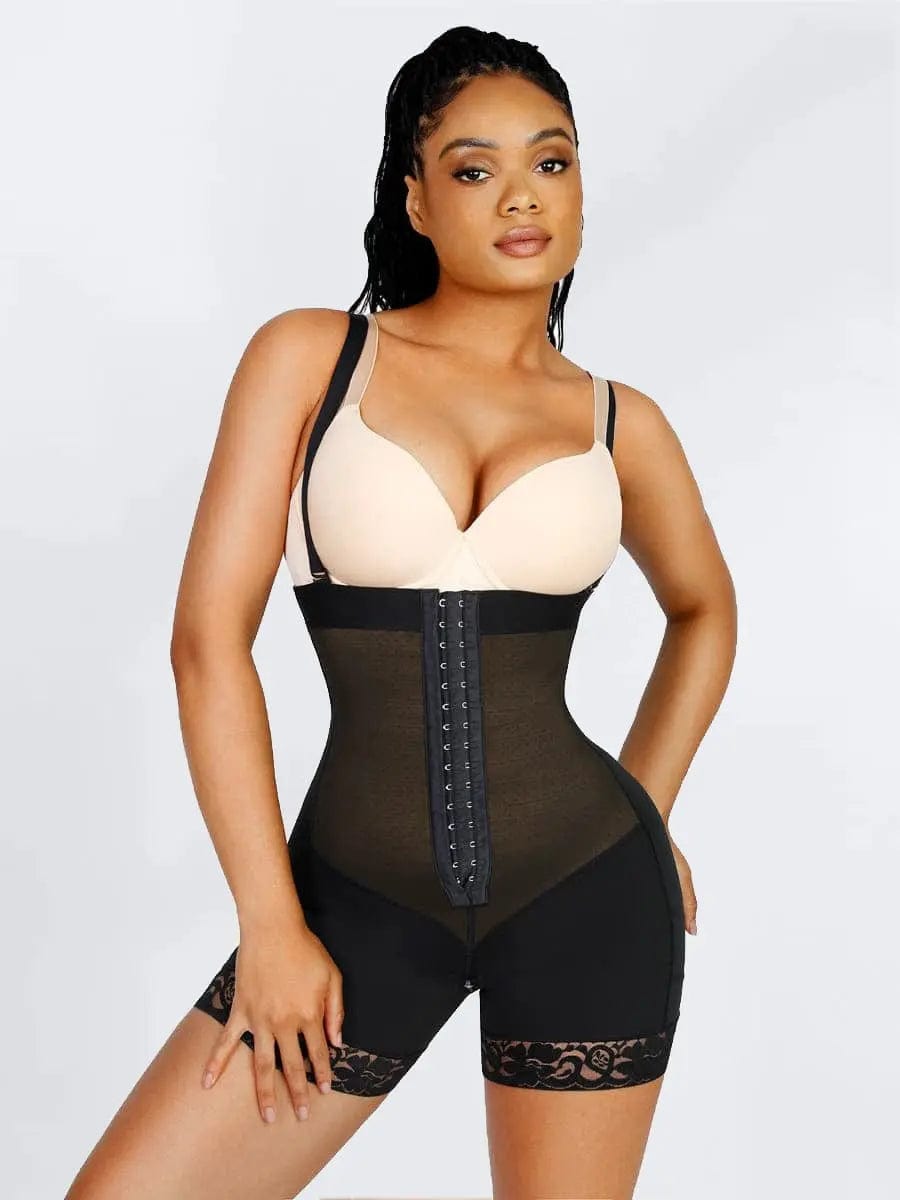 Luxxsculpt® Lace Firm Compression Latex Buttocks Lifting Shaper shorts luxxshapers