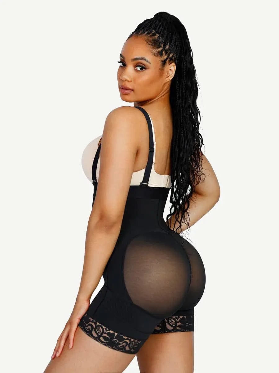 Luxxsculpt® Lace Firm Compression Latex Buttocks Lifting Shaper shorts luxxshapers