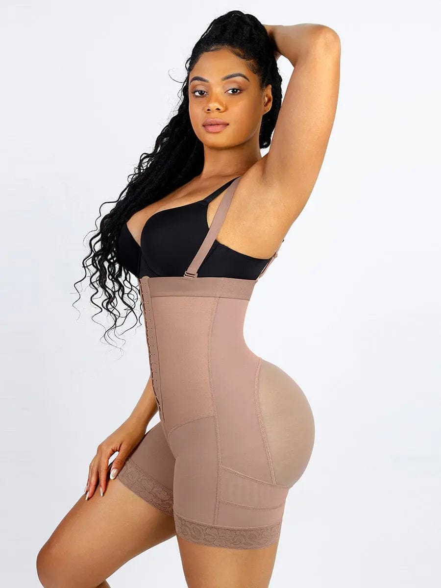 Luxxsculpt® Lace Firm Compression Latex Buttocks Lifting Shaper shorts luxxshapers
