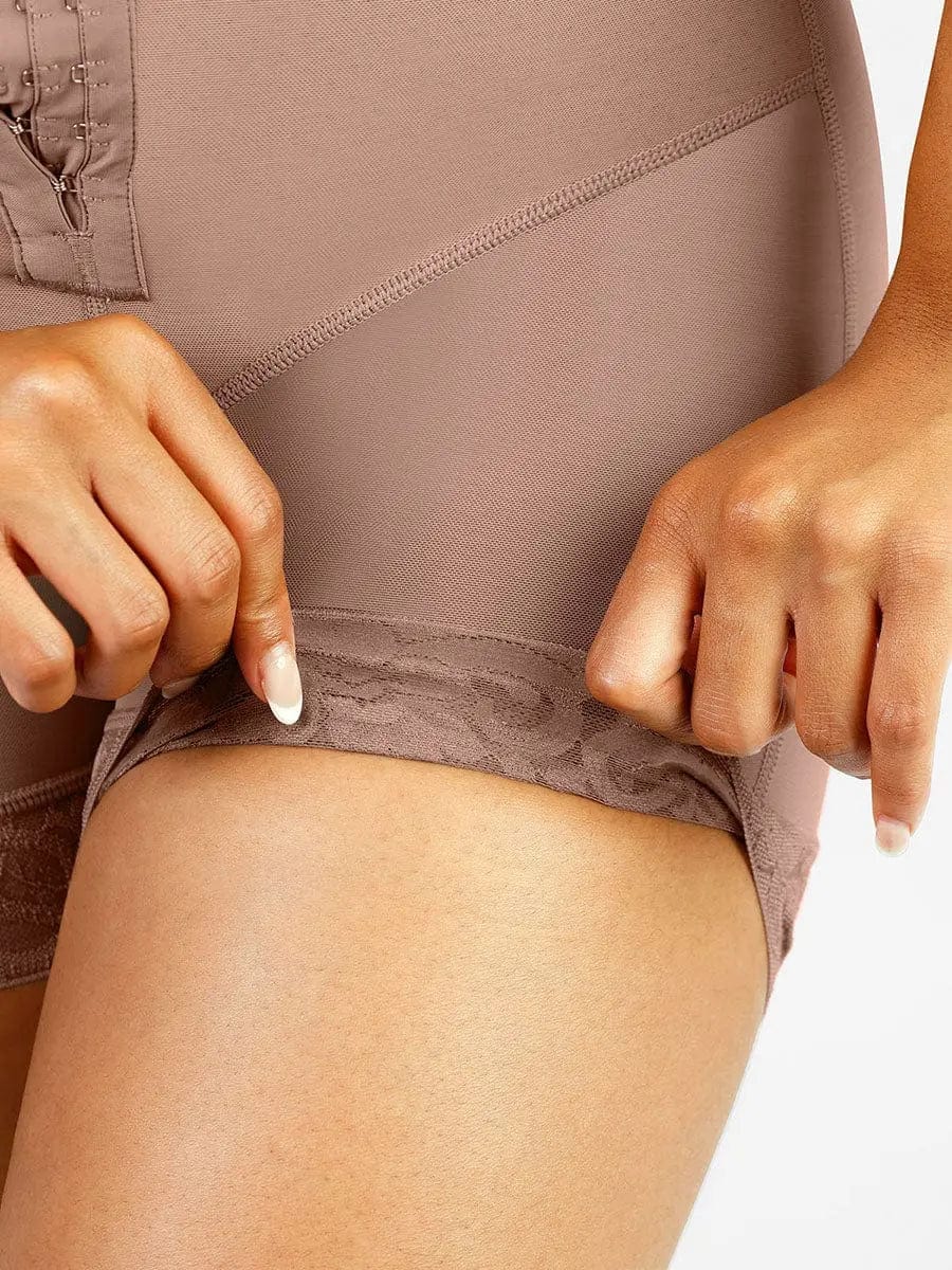 Luxxsculpt® Lace Firm Compression Latex Buttocks Lifting Shaper shorts luxxshapers