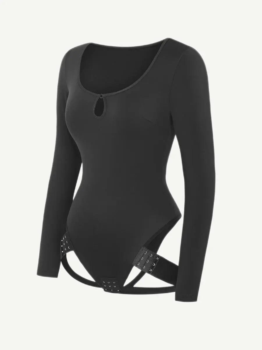 Luxxsculpt® Scoop Neck Butt Lifting Shapewear Thong Bodysuit luxxshapers