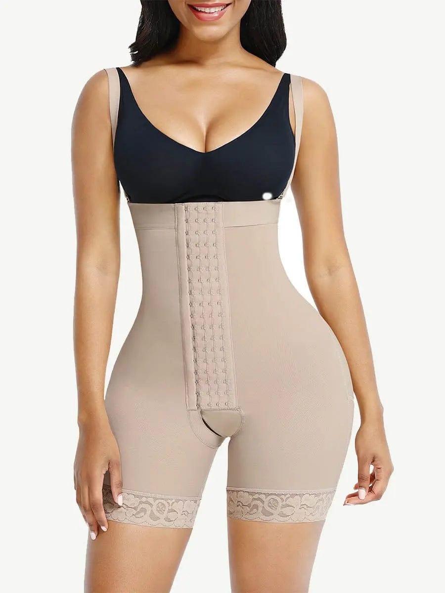 Luxxsculpt® Tummy Control Butt Lifter Body Shaper Faja with front hooks luxxshapers
