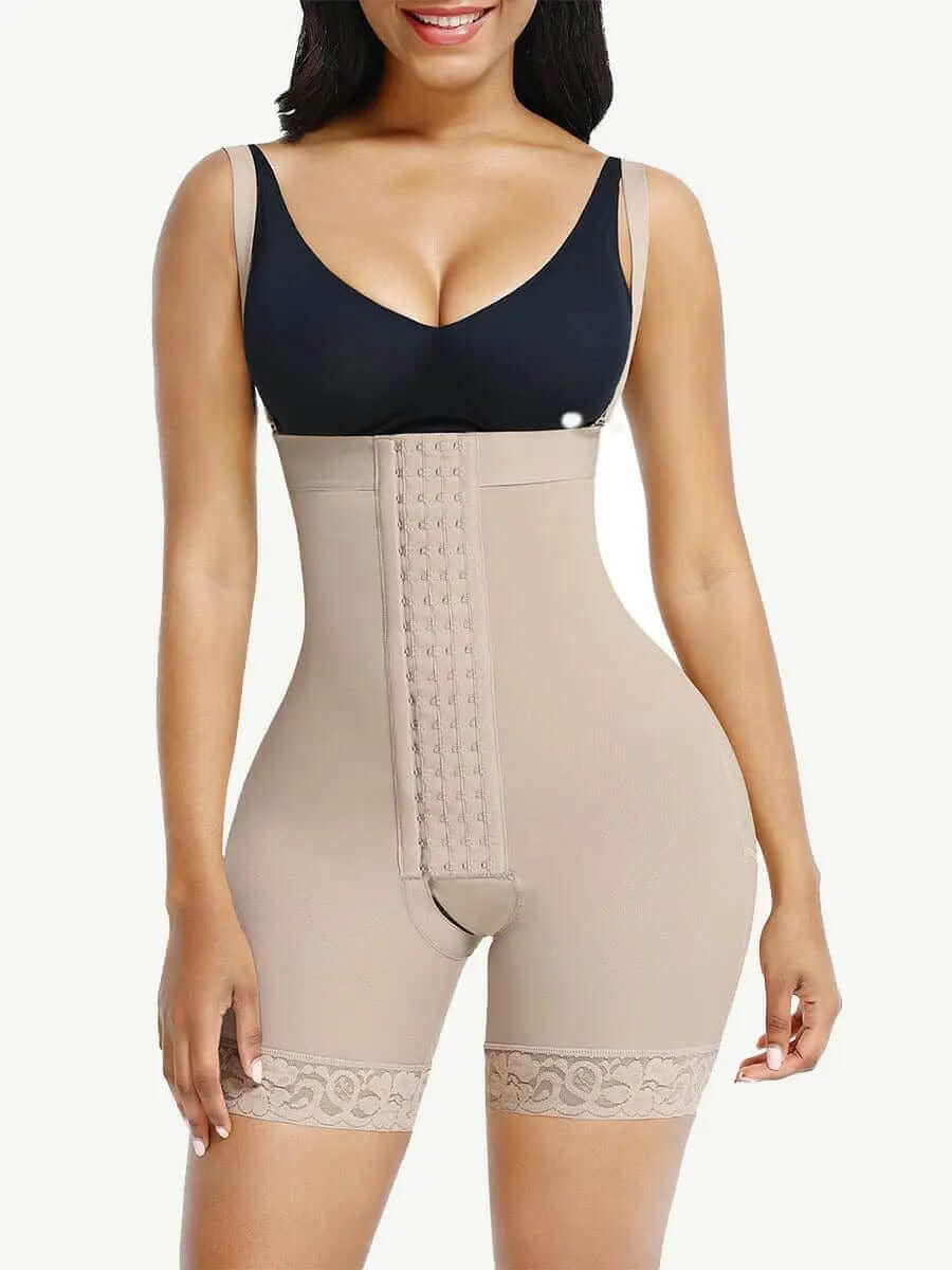Luxxsculpt® Tummy Control Butt Lifter Body Shaper Faja with front hooks luxxshapers