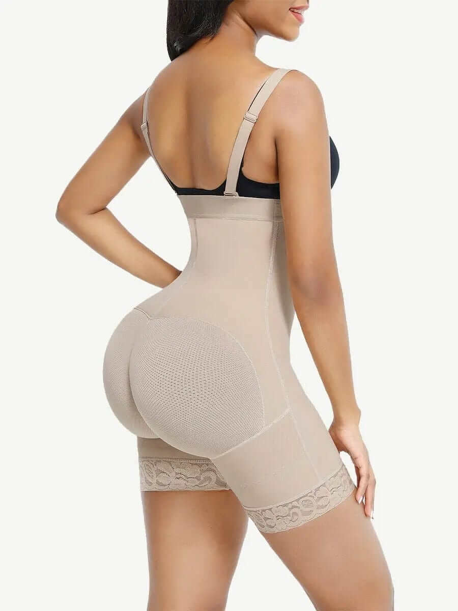 Luxxsculpt® Tummy Control Butt Lifter Body Shaper Faja with front hooks luxxshapers