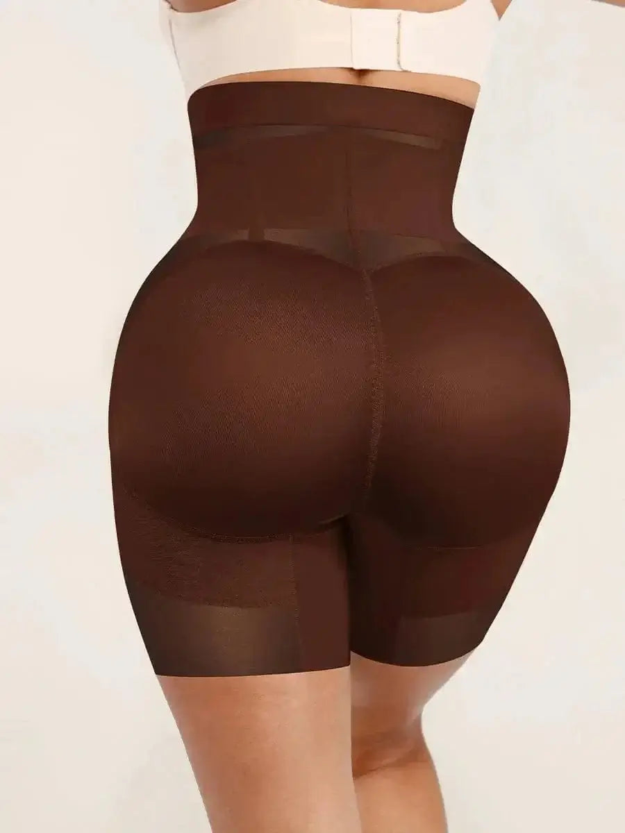 Luxxslim Firm High waisted tummy control mesh shaper shorts butt lifter - luxxshapers