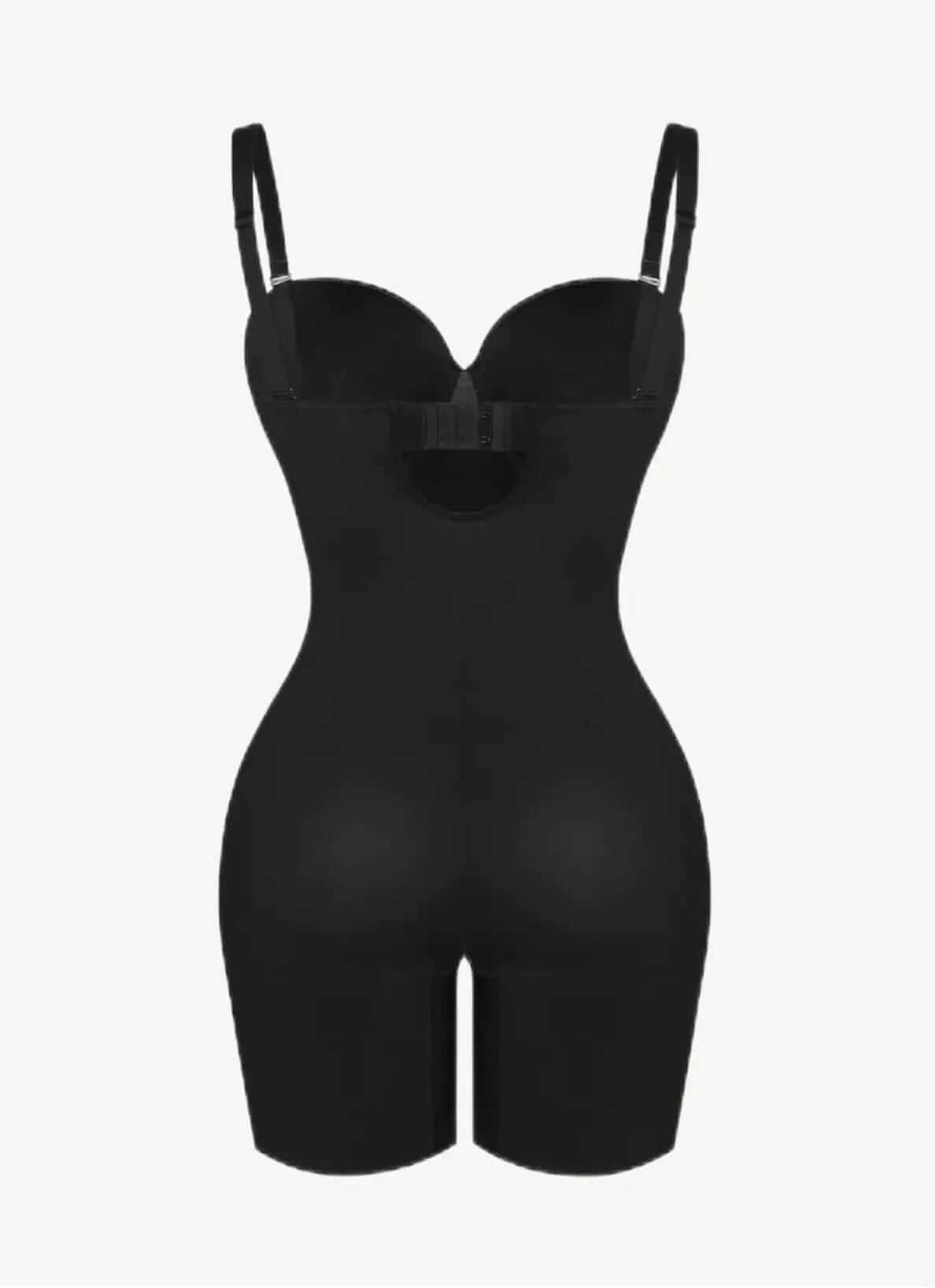Luxxslim® Fancy Cupped Mid Thigh Shaping Bodysuit - luxxshapers