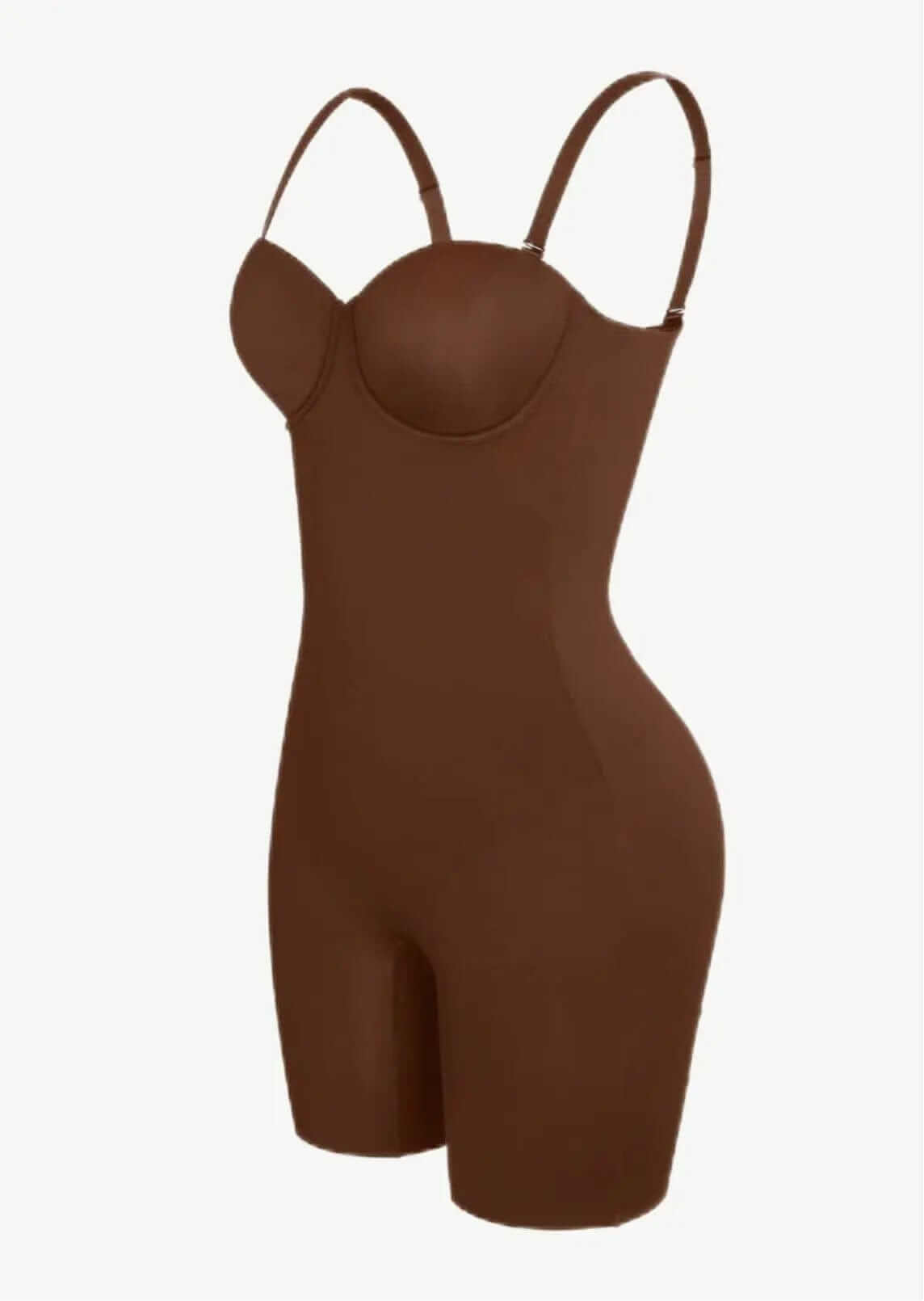 Luxxslim® Fancy Cupped Mid Thigh Shaping Bodysuit - luxxshapers