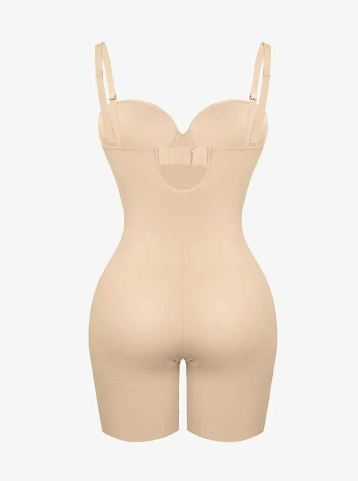 Luxxslim® Fancy Cupped Mid Thigh Shaping Bodysuit - luxxshapers