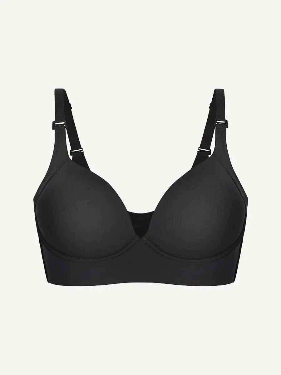 PowerSculpt® Adjustable Deep Cut Wireless Push Up Shaper Bra luxxshapers