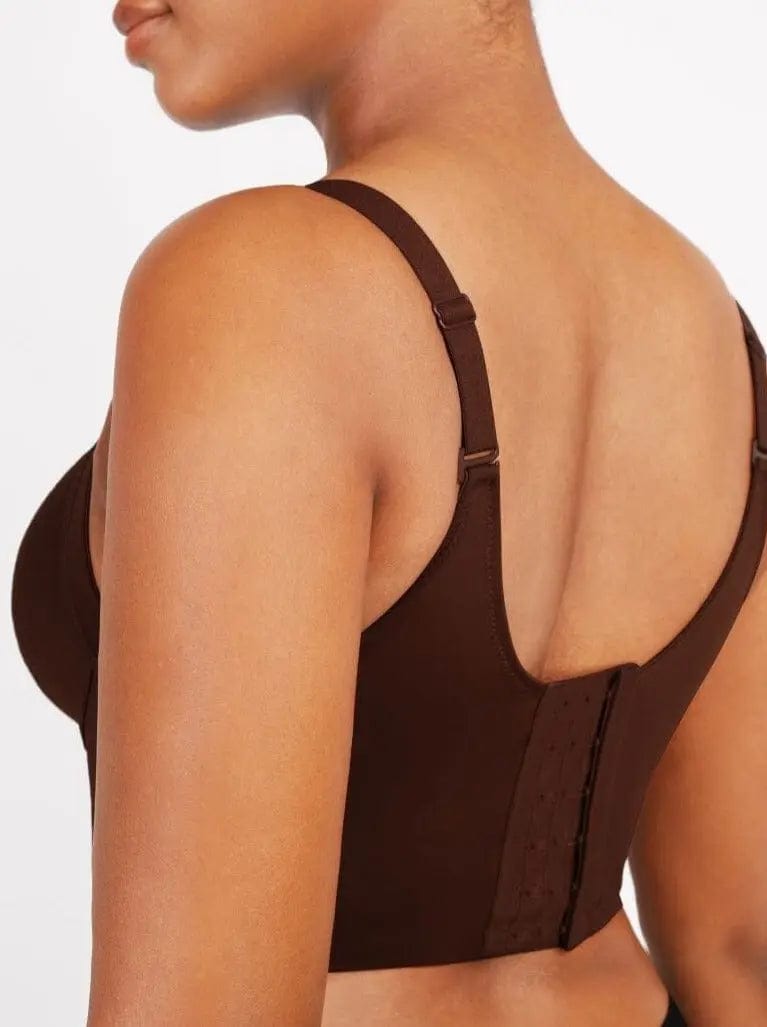 PowerSculpt® Adjustable Deep Cut Wireless Push Up Shaper Bra luxxshapers
