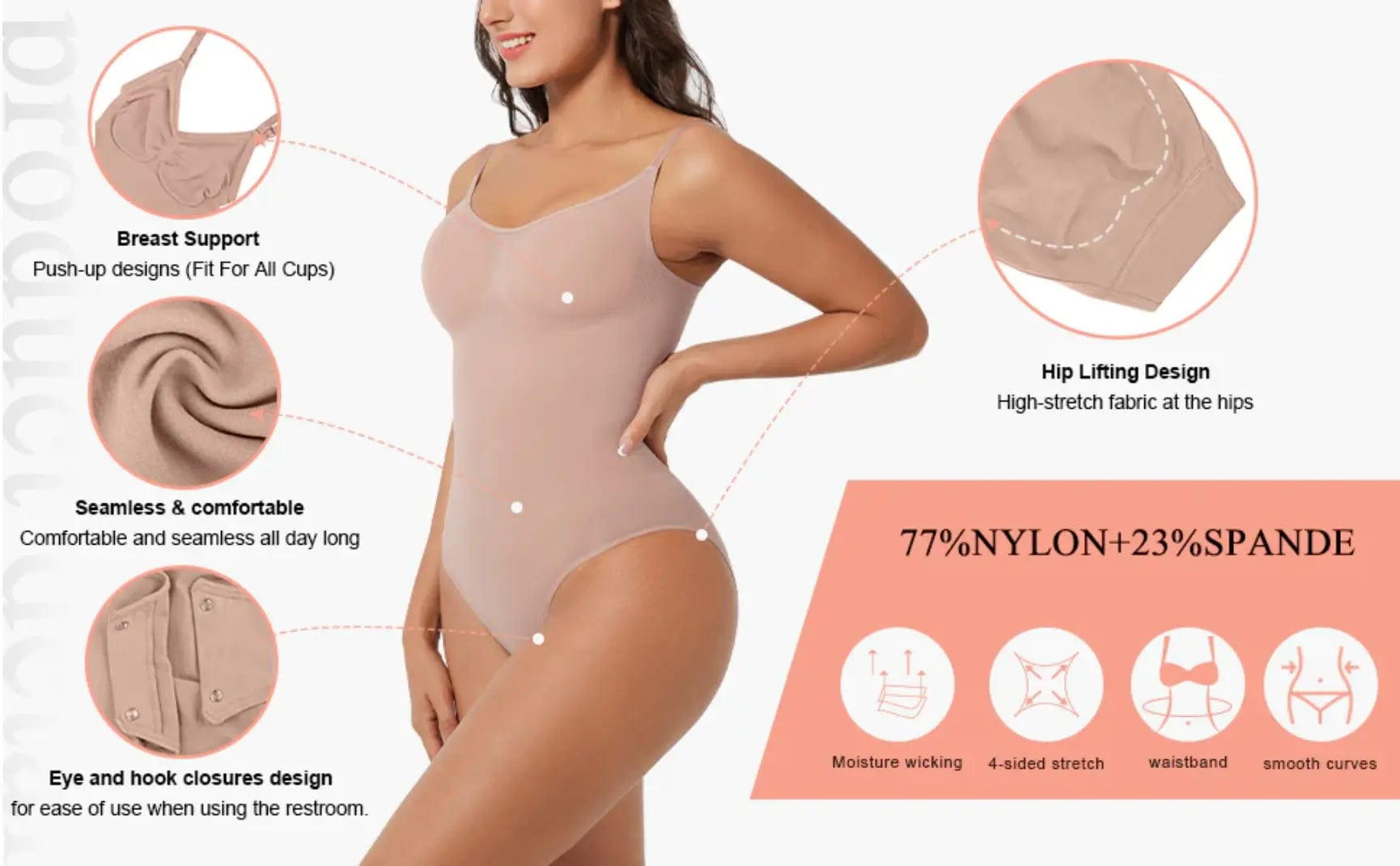 PowerSculpt™ Seamless Tummy Control Brief Bodysuit luxxshapers