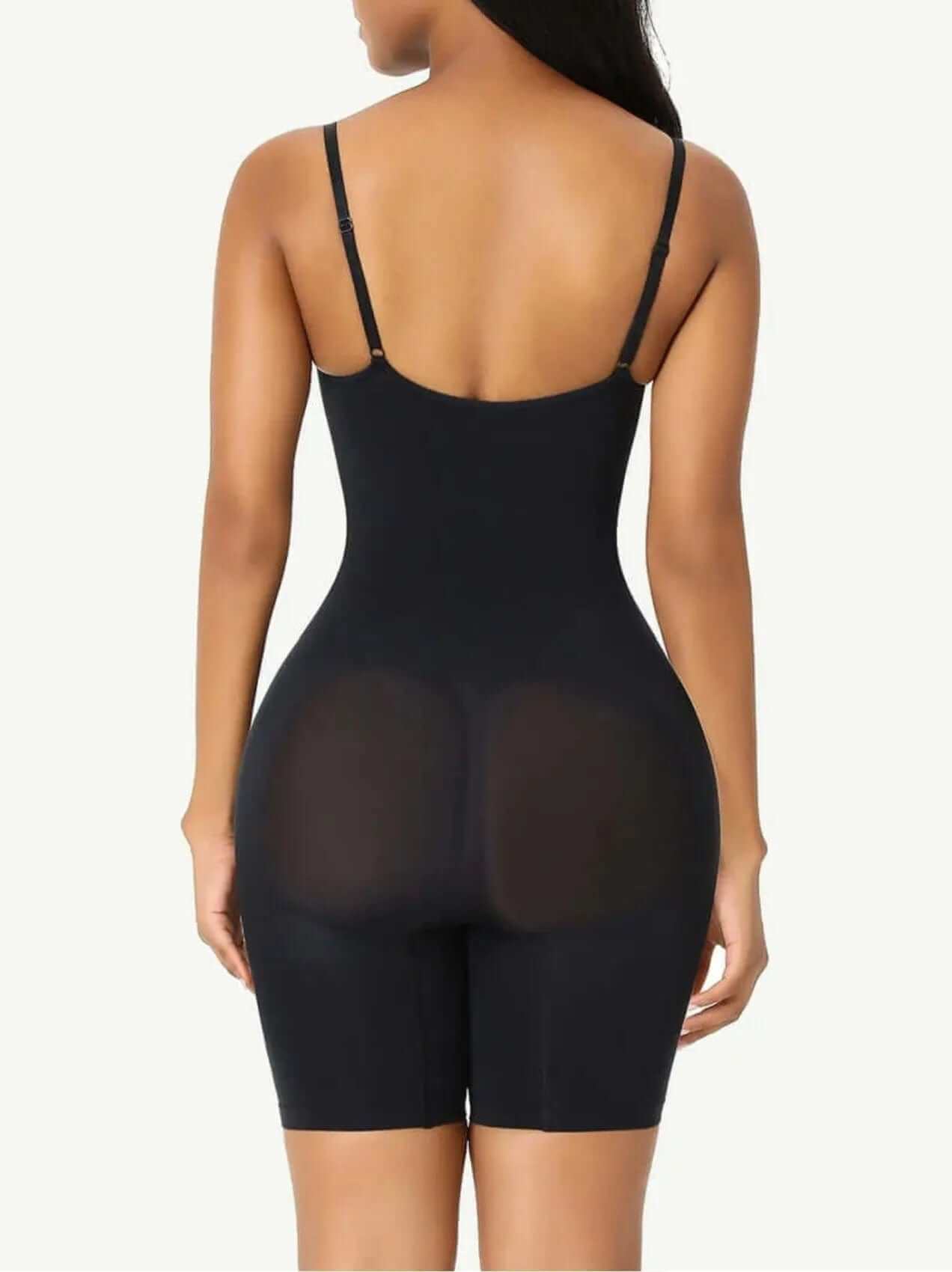 PowerSculpt™ Seamless Tummy Control Mid Thigh Shapewear Bodysuit luxxshapers