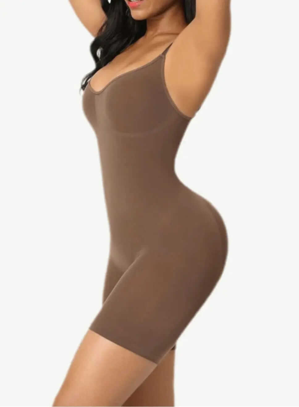 PowerSculpt™ Seamless Tummy Control Mid Thigh Shapewear Bodysuit luxxshapers
