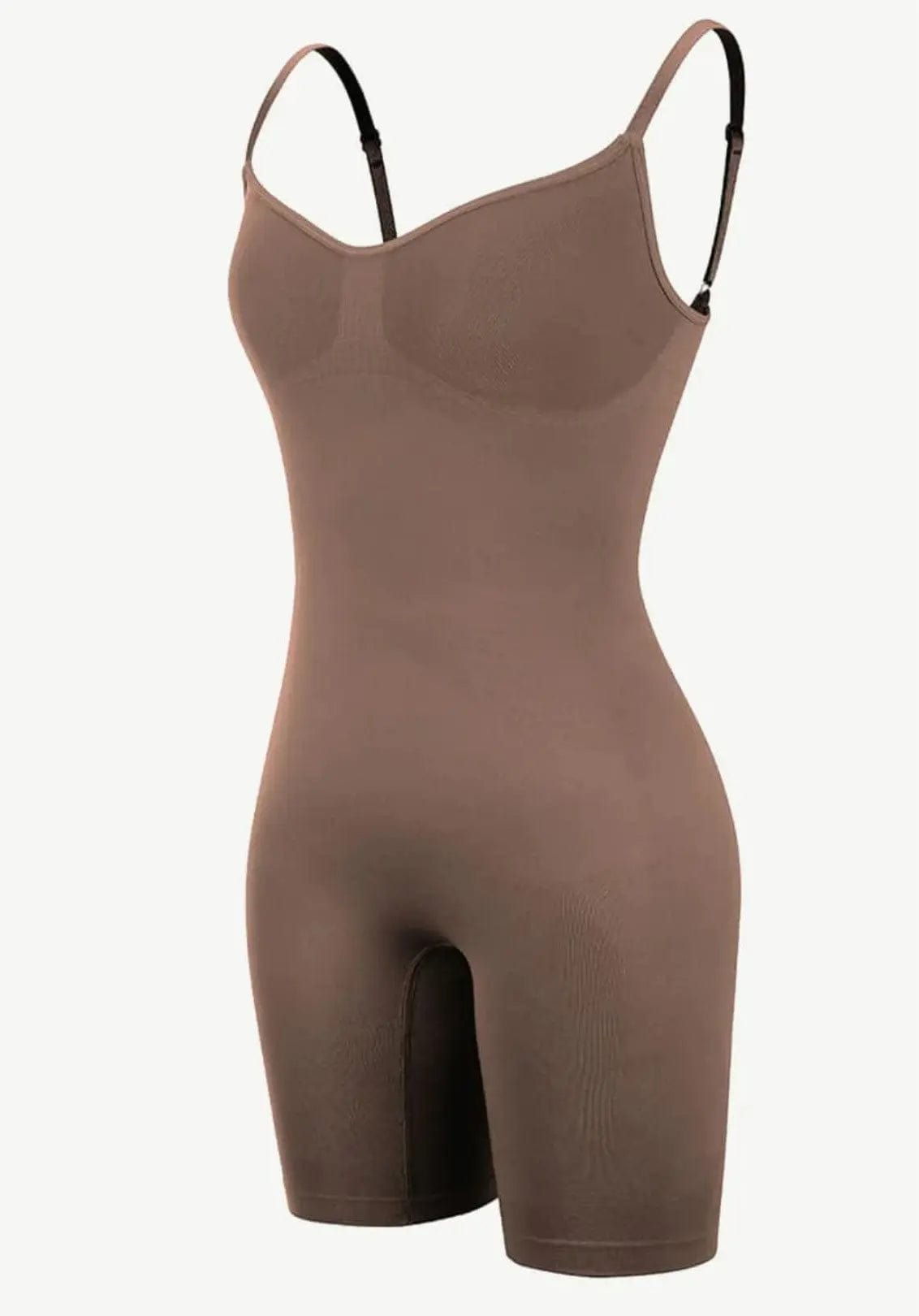 PowerSculpt™ Seamless Tummy Control Mid Thigh Shapewear Bodysuit luxxshapers