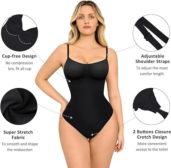 PowerSculpt™ Seamless Tummy Control Thong Bodysuit shapewear luxxshapers