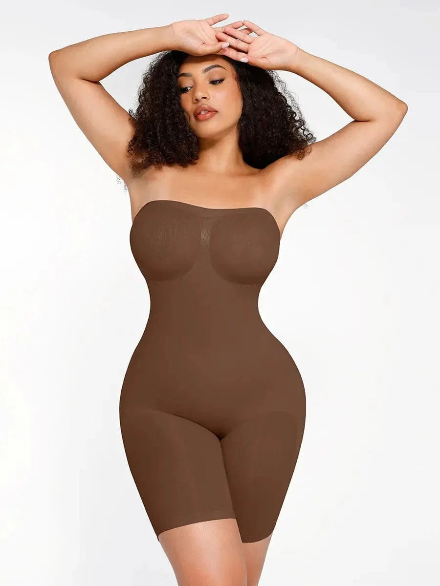 Powersculpt Seamless Strapless Shapewear Bodysuit - luxxshapers