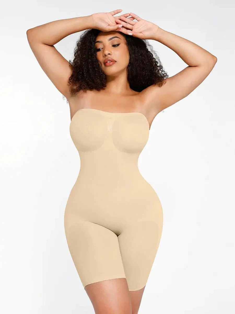 Powersculpt Seamless Strapless Shapewear Bodysuit - luxxshapers