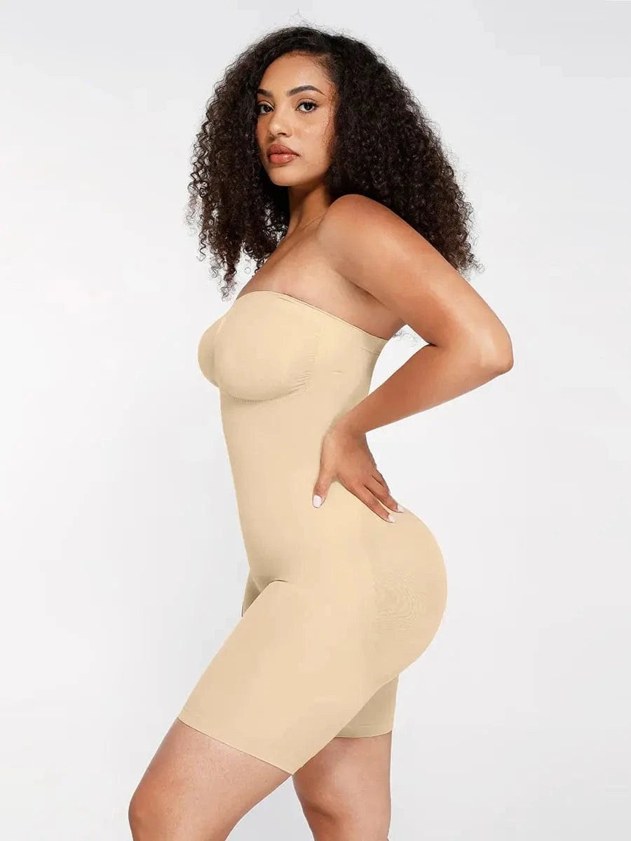 Powersculpt Seamless Strapless Shapewear Bodysuit - luxxshapers