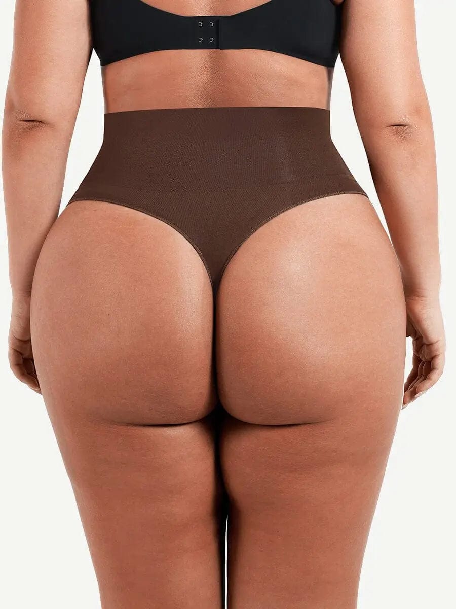 Powersculpt® High Waisted Seamless Tummy control Shaping Underwear Thong luxxshapers