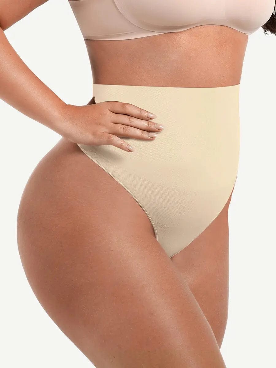 Powersculpt® High Waisted Seamless Tummy control Shaping Underwear Thong luxxshapers