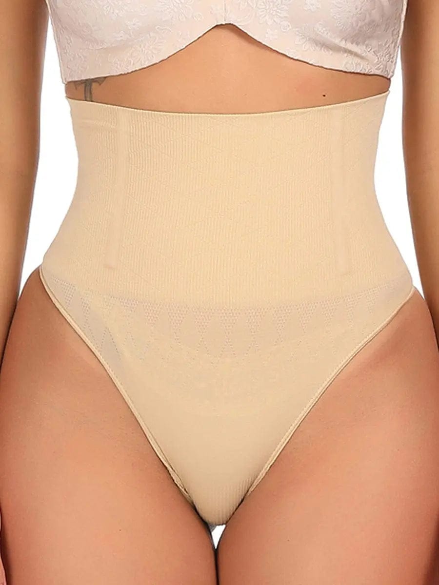Powersculpt® Seamless high waisted 4 Steel Boned Shapewear Thong luxxshapers