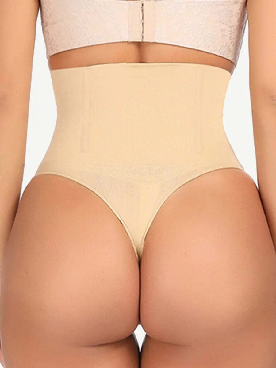 Powersculpt® Seamless high waisted 4 Steel Boned Shapewear Thong luxxshapers