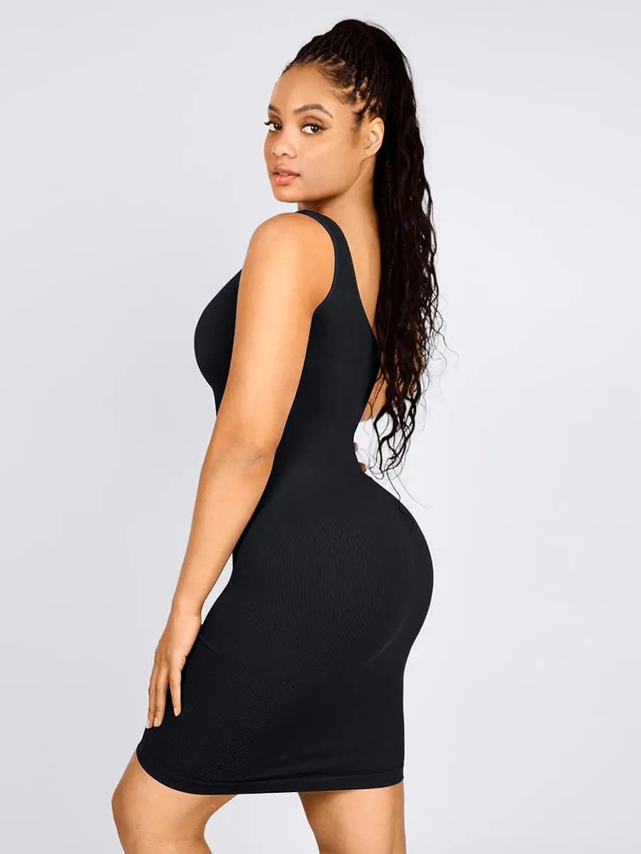Powersculpt® 🌿Seamless Eco-friendly One-shoulder Shaper Dress luxxshapers