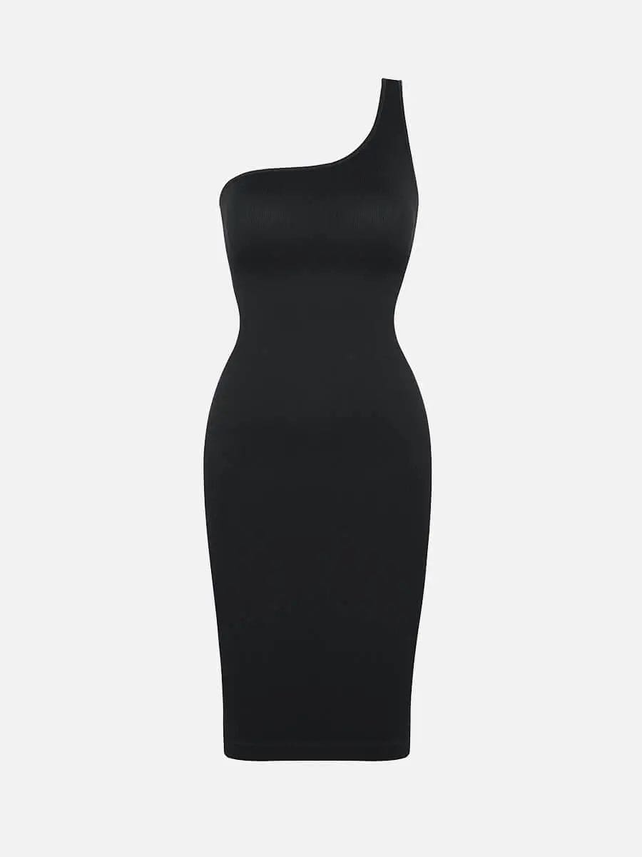 Powersculpt® 🌿Seamless Eco-friendly One-shoulder Shaper Dress luxxshapers