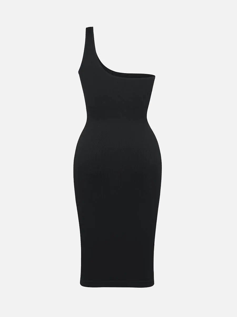 Powersculpt® 🌿Seamless Eco-friendly One-shoulder Shaper Dress luxxshapers