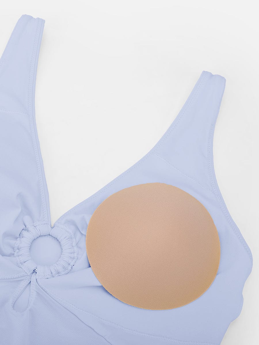 Waist Shaping Ruched One Piece Swimsuit - Eco Mesh Lining & Pads
