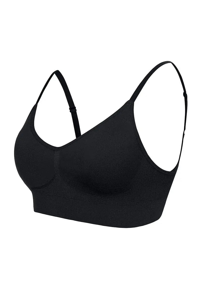 powersculpt® Padded Push Up Shaper Bra with Adjustable Straps & shorts set luxxshapers