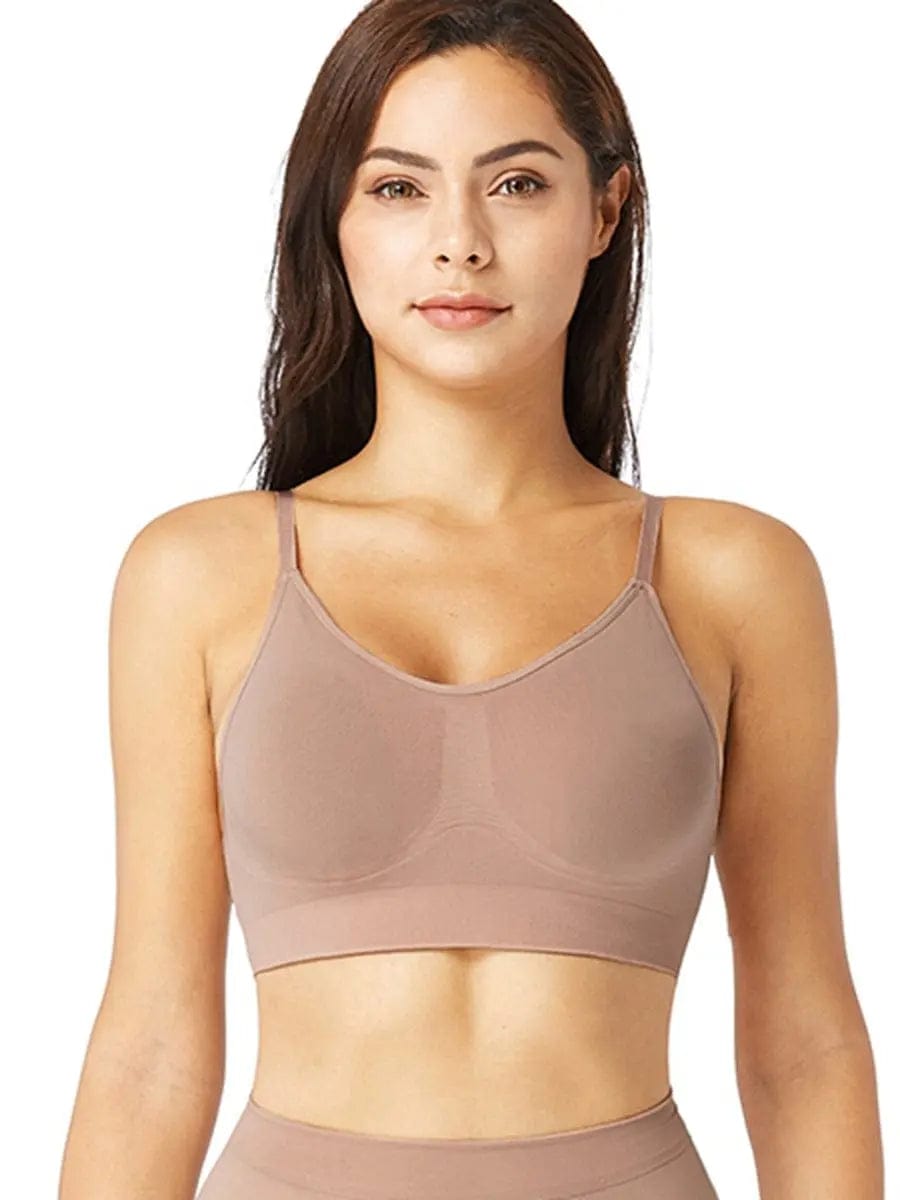 powersculpt® Padded Push Up Shaper Bra with Adjustable Straps & shorts set luxxshapers