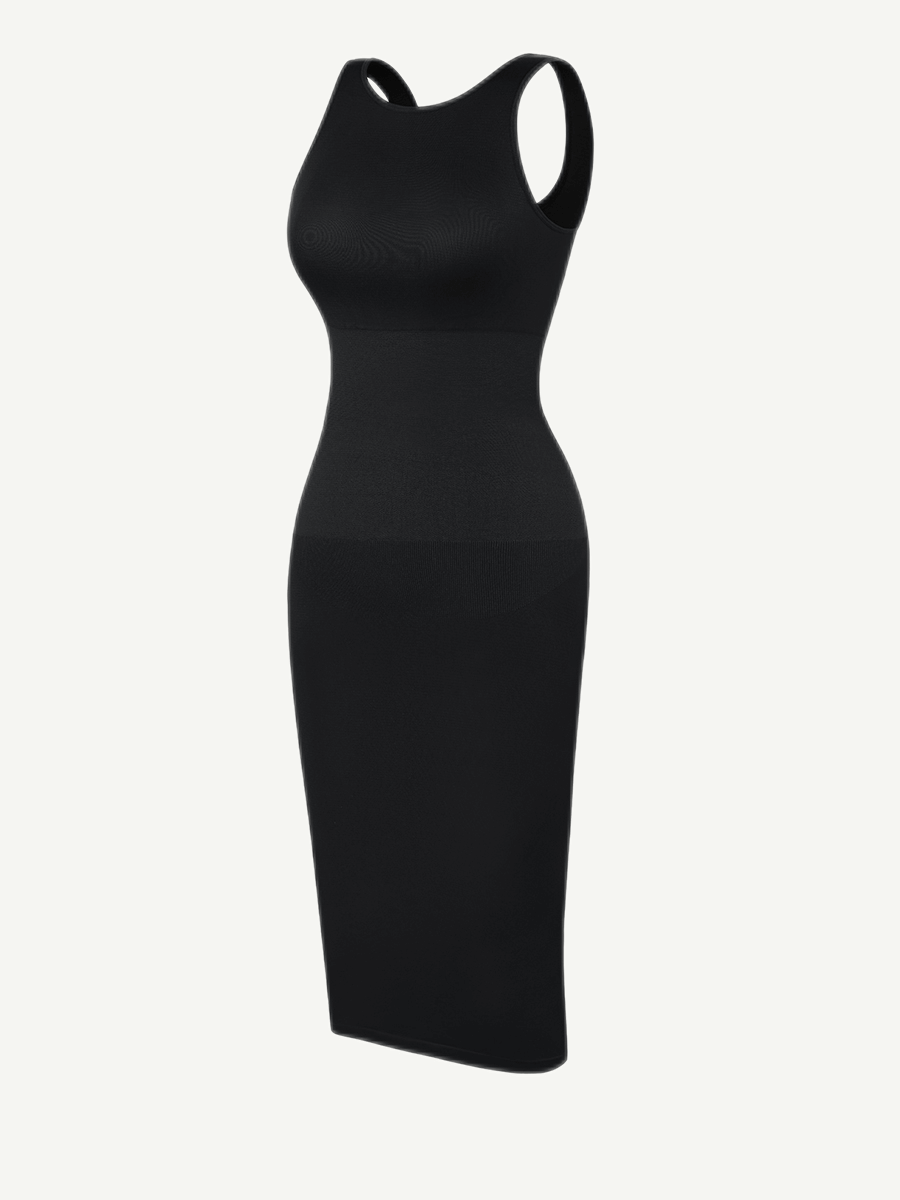 LuxxSculpt® Built-in 360° Eco seamless Backless Snatched midi maxi Dress