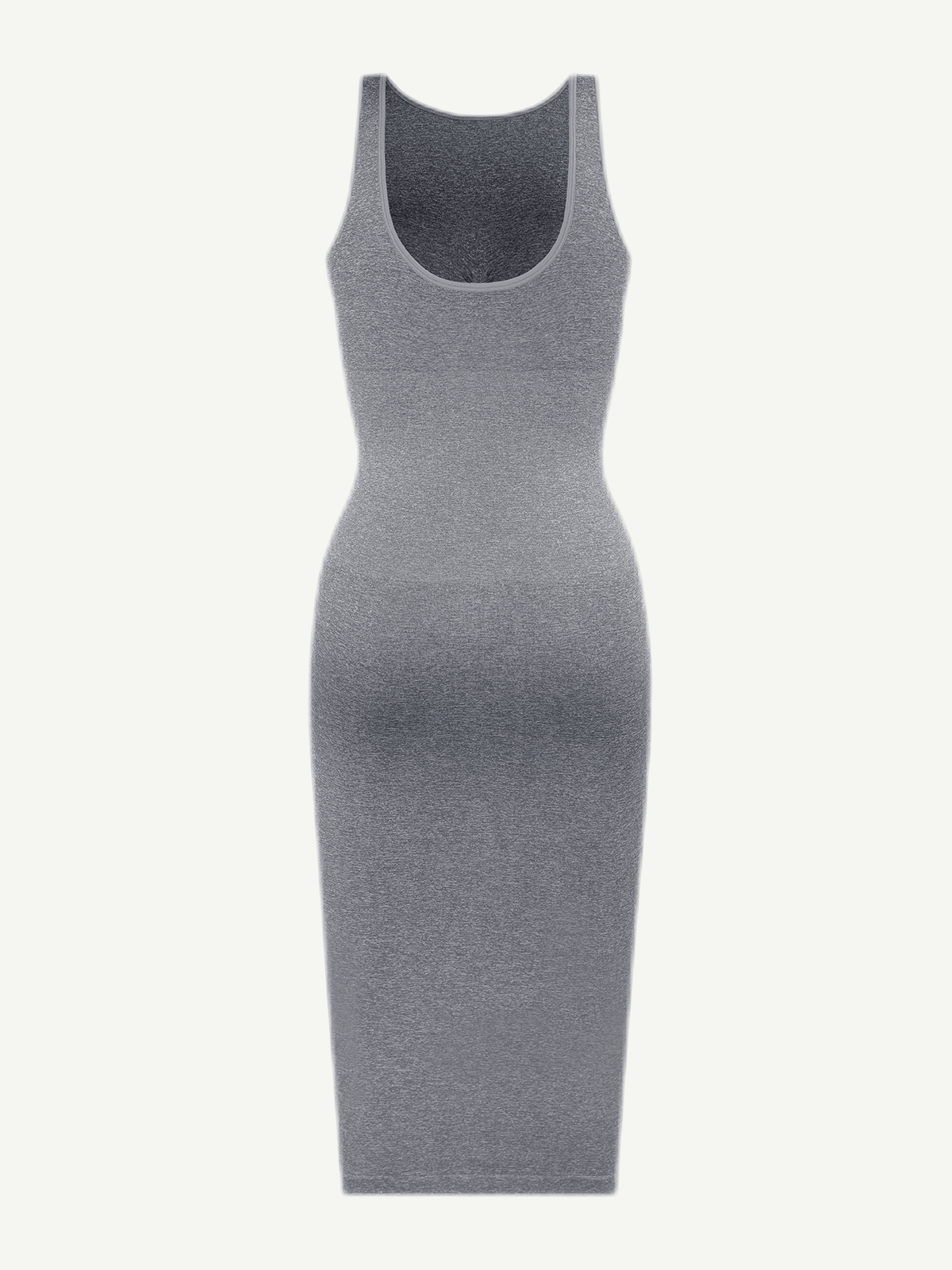 LuxxSculpt® Vestido largo midi integrado 360° Eco sin costuras, sin espalda y arrebatado 