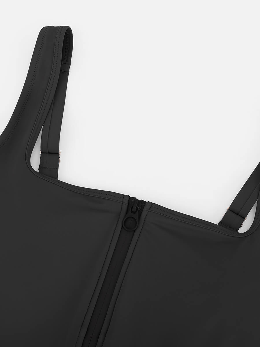 Waist Shaping Tummy Control One Piece Swimsuit with Panty Lining